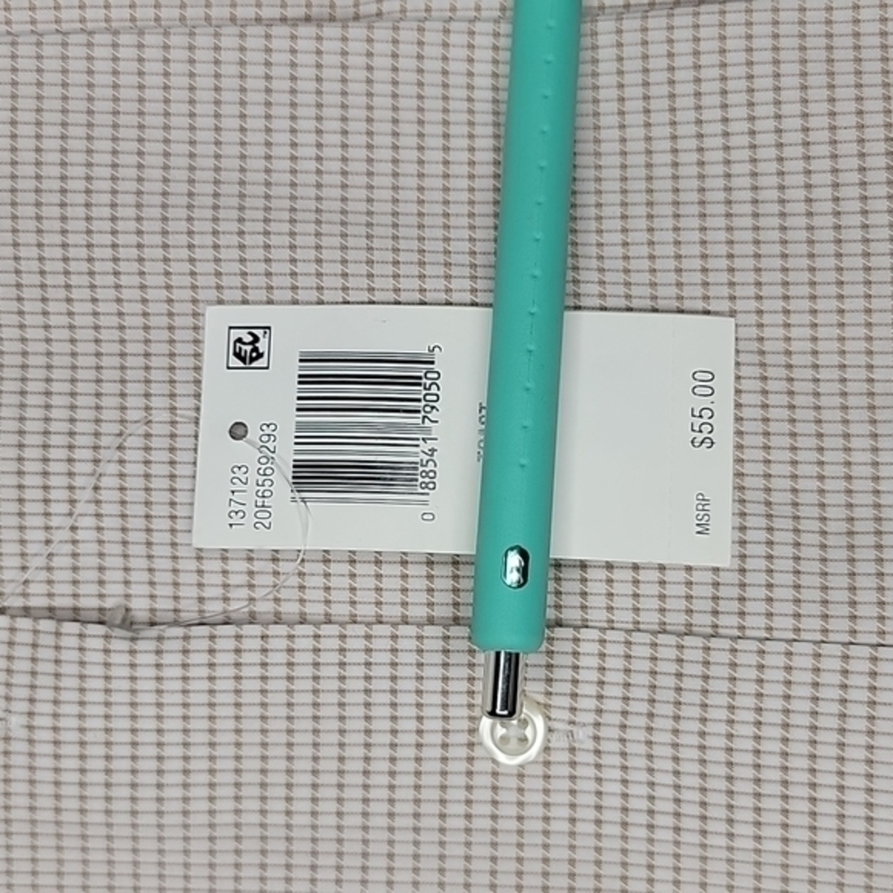 NWT Van‎ Heusen Flex Men's Regular Fit Stretch Dress Shirt in "Toast" Color - Picture 4 of 4
